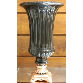 Cod 705 - Vaso Imperial - Preto pé dourado
