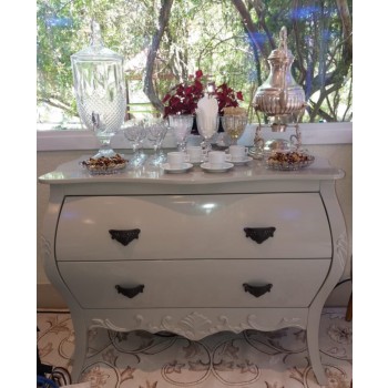 Cod 884 - Comoda Entalhada 2 gavetas - Nude